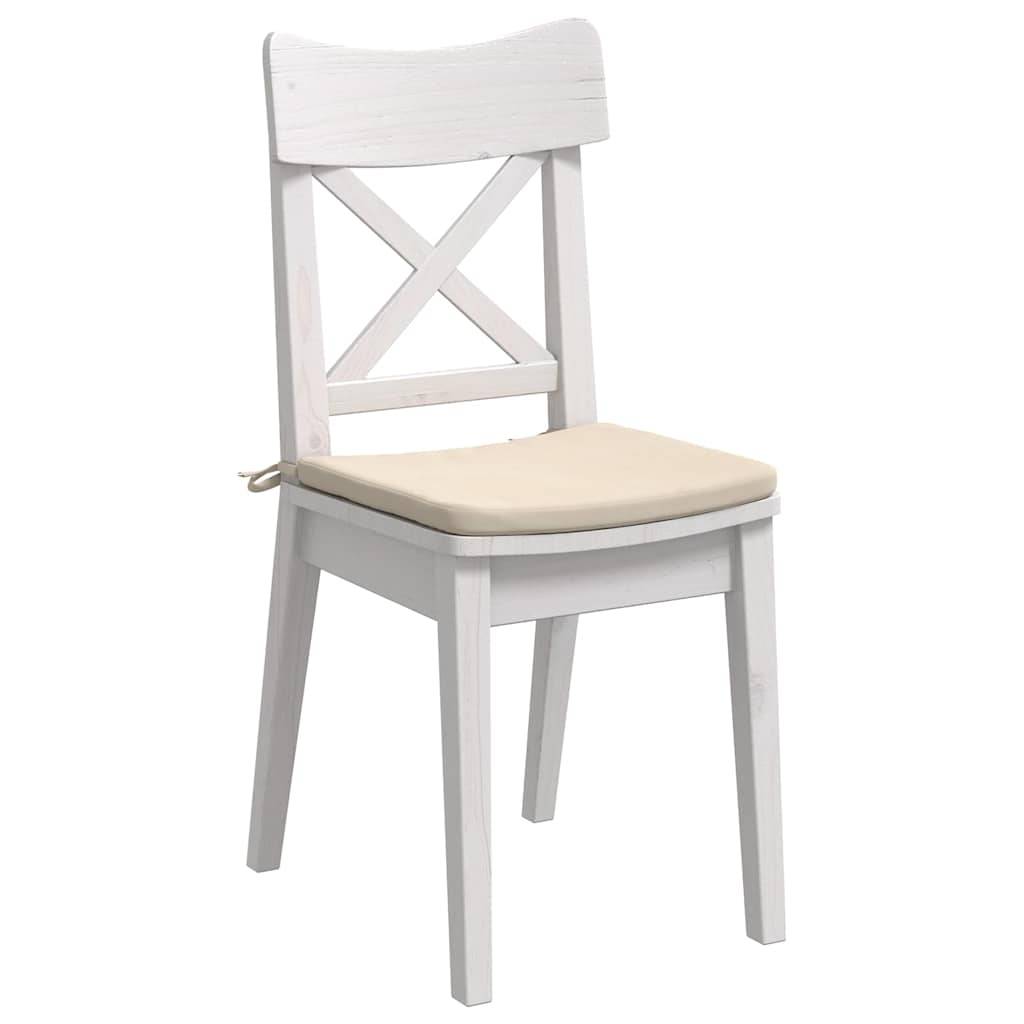 Coussins de siège 4 pcs Beige 40 x 40 x 3 cm Maison Chic - Image 3