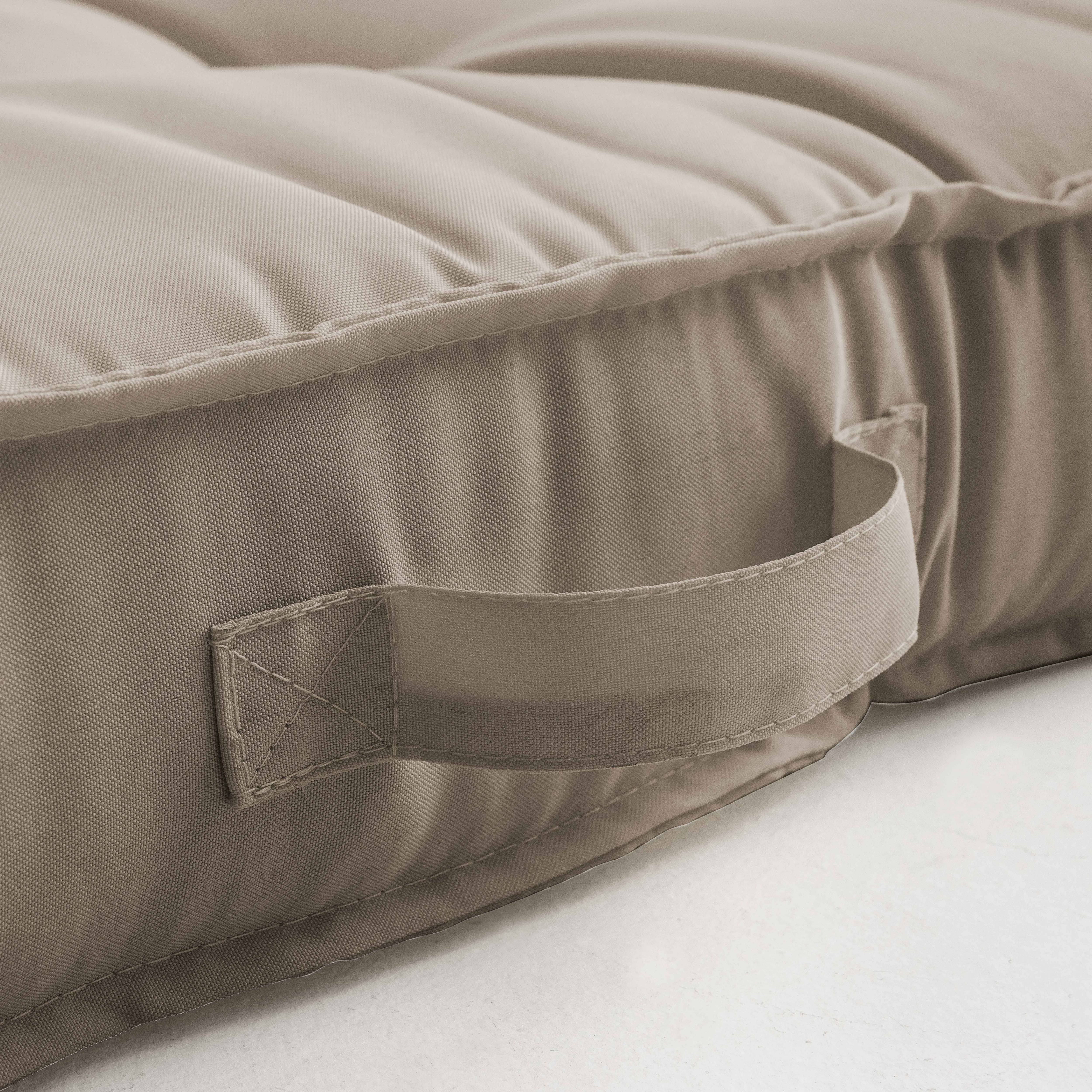 Oviala - Coussins pour palette matelassés taupe
 Cuzco - Oviala - Image 3