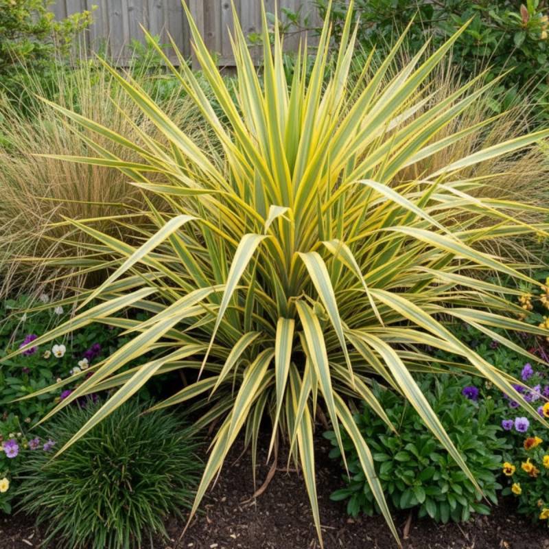Yucca superbe gloriosa Citrus Twist® à fleurs Blanche/ - feuillage Persistant - Pot de 4L - 20/40 cm - Image 3