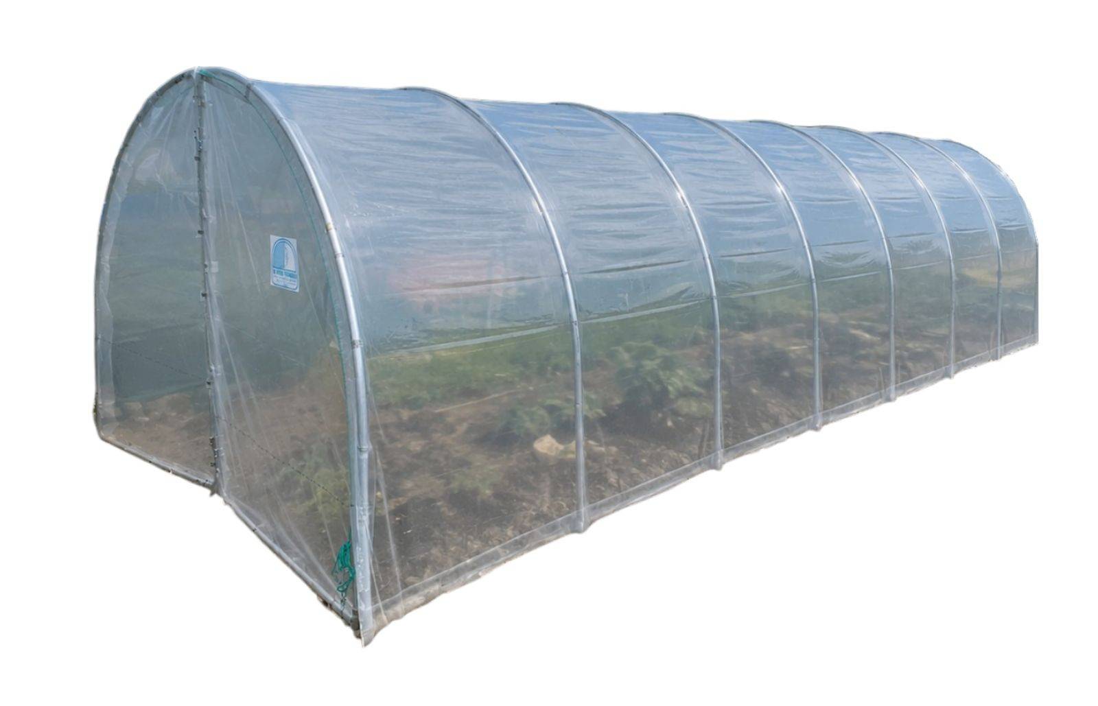 Serre tunnel de jardin - 31,5m² - 3 x 10,5 m - pieds arrondis - polyéthylène haute densité - 2 portes pivotantes - LES SERRES TONNEAU - Image 2