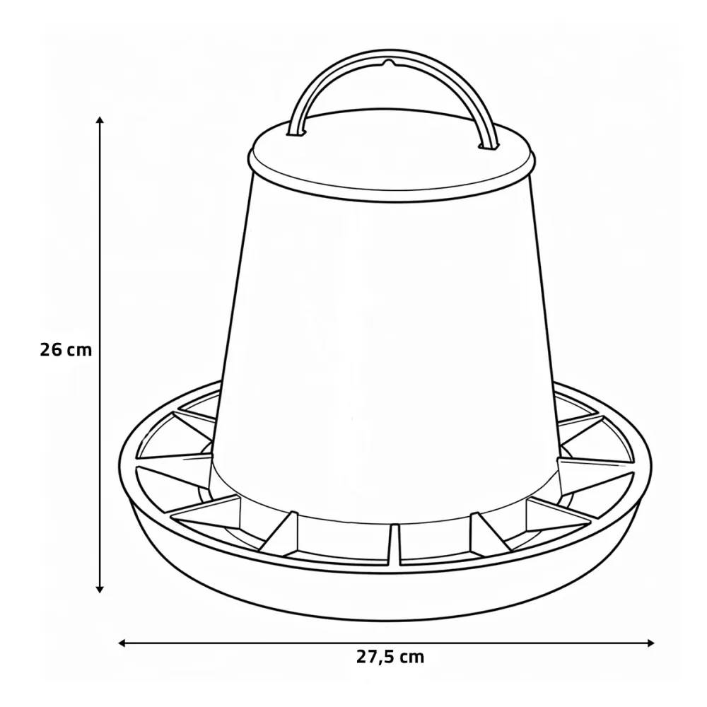 Olba - Mangeoire anti-gaspillage, plastique 3 kg Olba - Image 6
