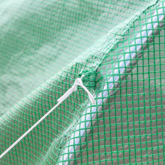Serre Tunnel Jardin 7m² Acier PE Protection Tomates 350x200cm - ComfortXL Outdoor Living - Image 7