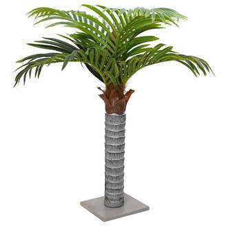 Palmier artificiel PEVA et bois vert 20 x 20 x 100 cm - PANGIVO