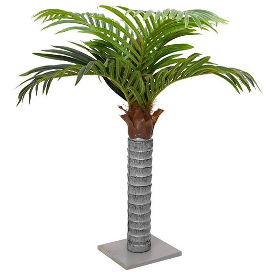 Palmier artificiel PEVA et bois vert 20 x 20 x 100 cm - PANGIVO - Image 1