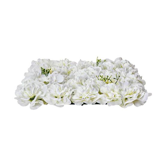 VEVOR Panneau mural décoratif floral 24pcs, 38x38cm, 3D, mariage, fond blanc. - Image 9