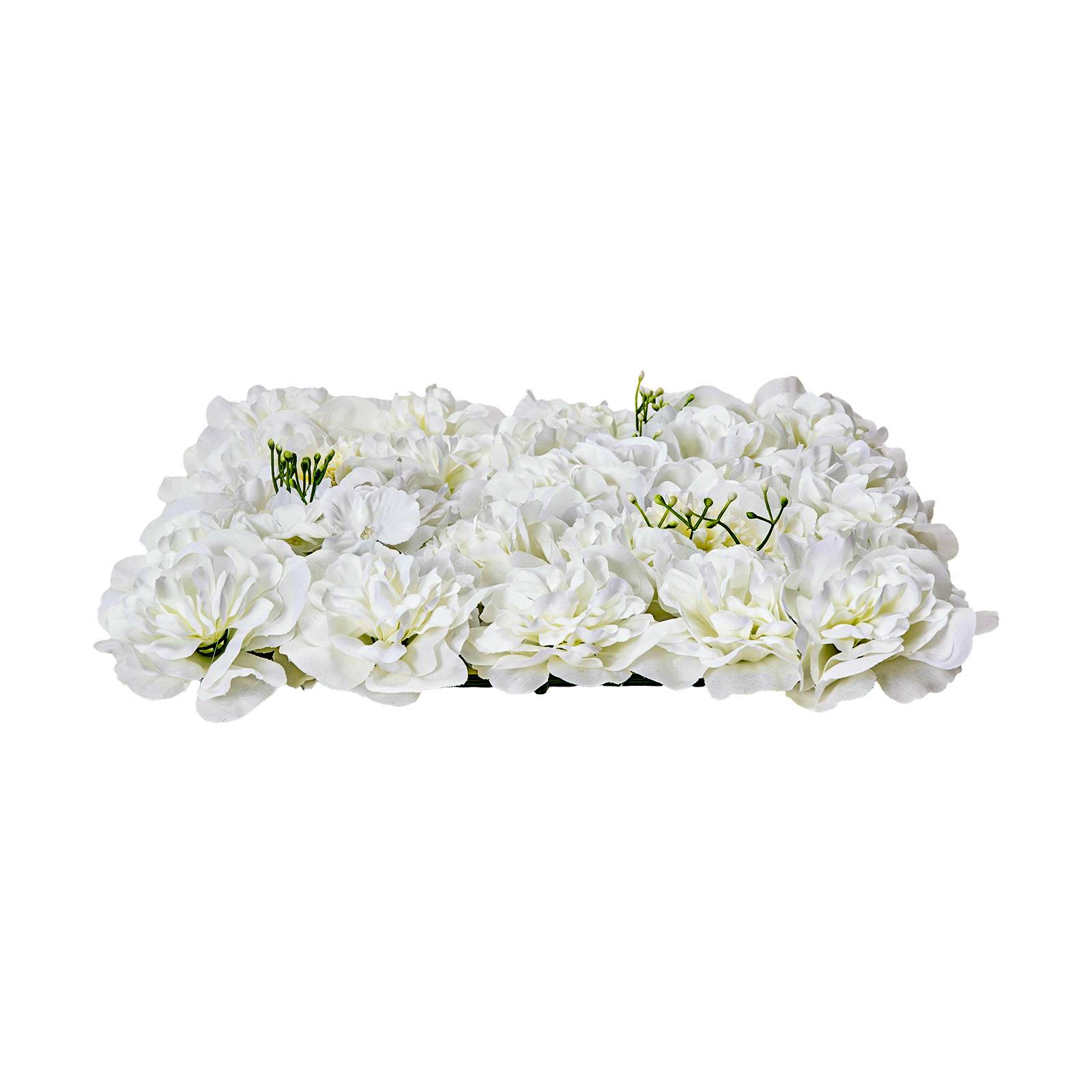 VEVOR Panneau mural décoratif floral 24pcs, 38x38cm, 3D, mariage, fond blanc. - Image 9