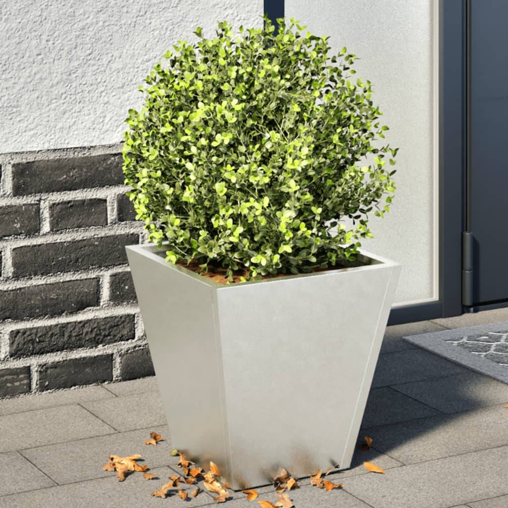 Vidaxl - Jardinières 2 pcs-Pot de fleur-Bac à fleurs 30x30x30 cm acier inoxydable 180593 - Image 1