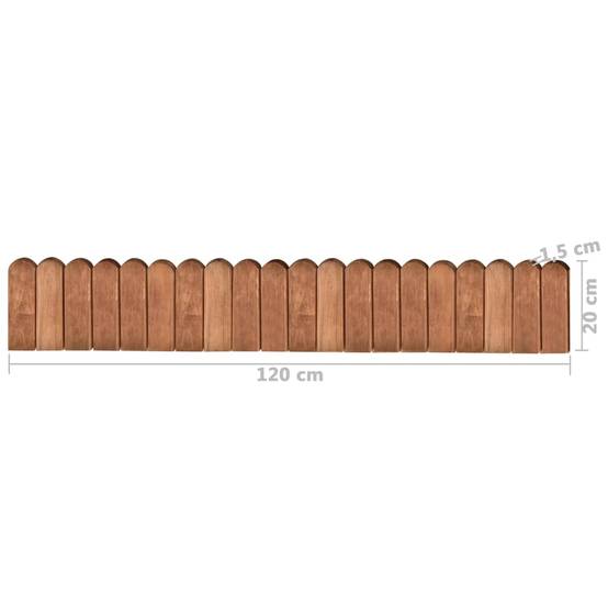 PANGIVO - Rouleaux de bordure bois de pin naturel 120 x 1.5 x 20 cm, Poids:10.2kg - PANGIVO - Image 6