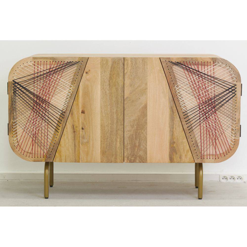 Aubry Gaspard - Buffet en manguier Sring Art 4 portes - Image 3