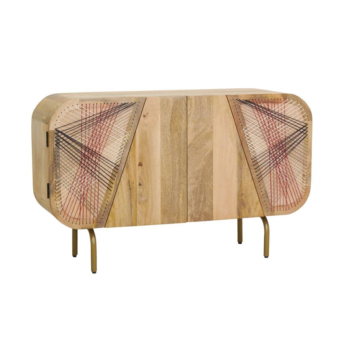 Aubry Gaspard - Buffet en manguier Sring Art 4 portes - Image 1