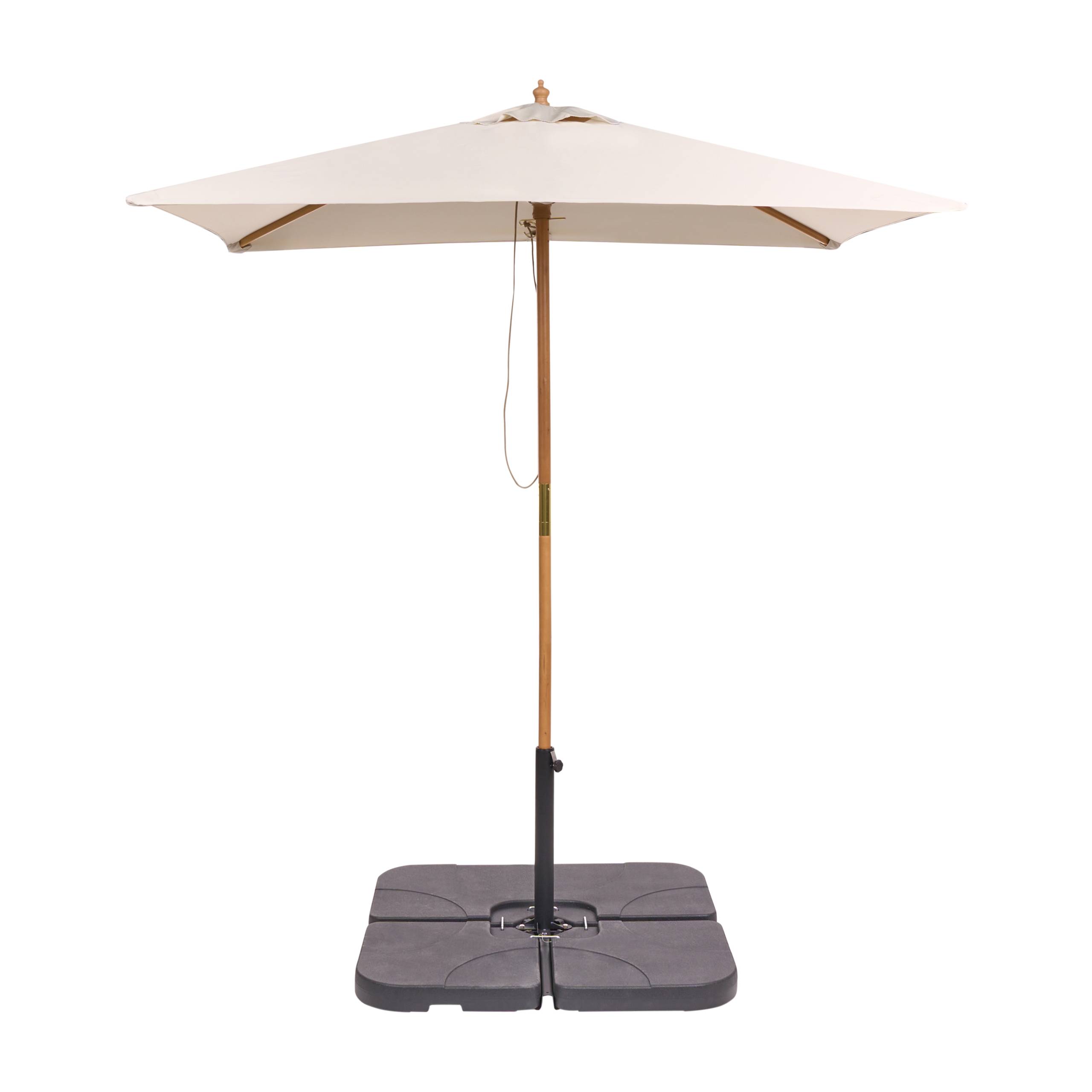 Parasol droit Tissu Beige clair FLAMENCO - Beliani - Image 3