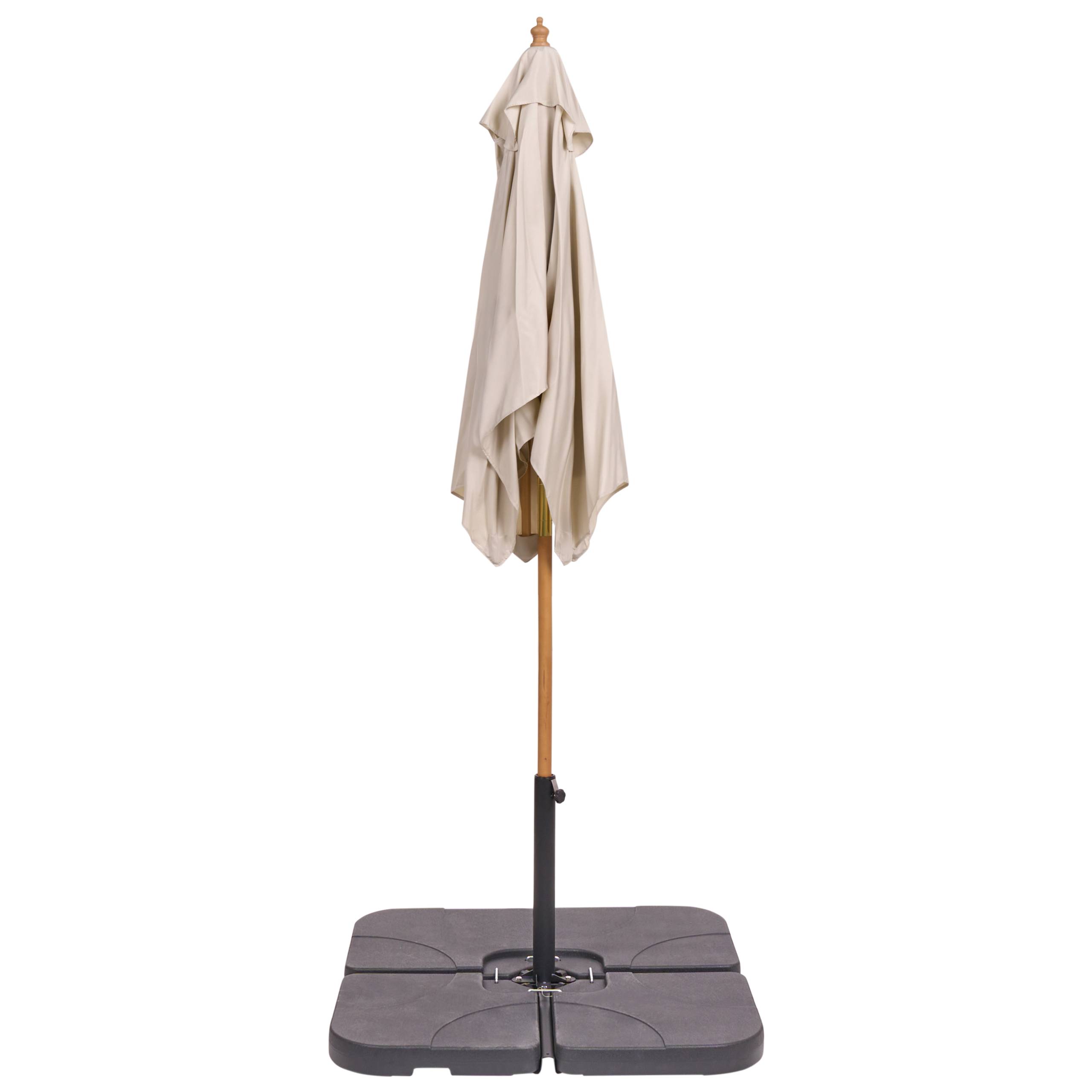 Parasol droit Tissu Beige clair FLAMENCO - Beliani - Image 5