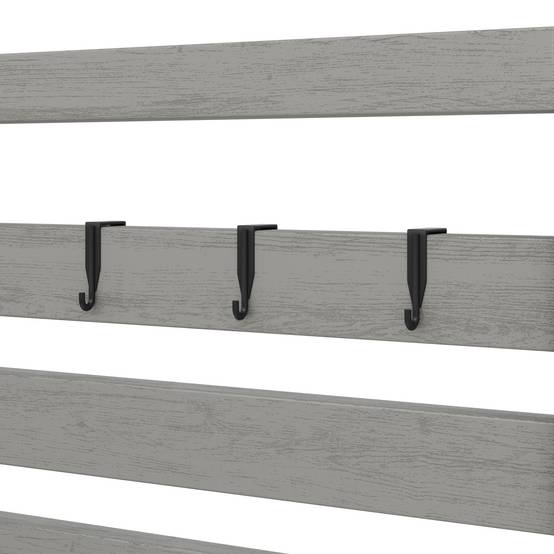 Desserte de jardin bois massif pour barbecue avec évier intégré 80x51x148.5cm - ComfortXL Outdoor Living - Image 10