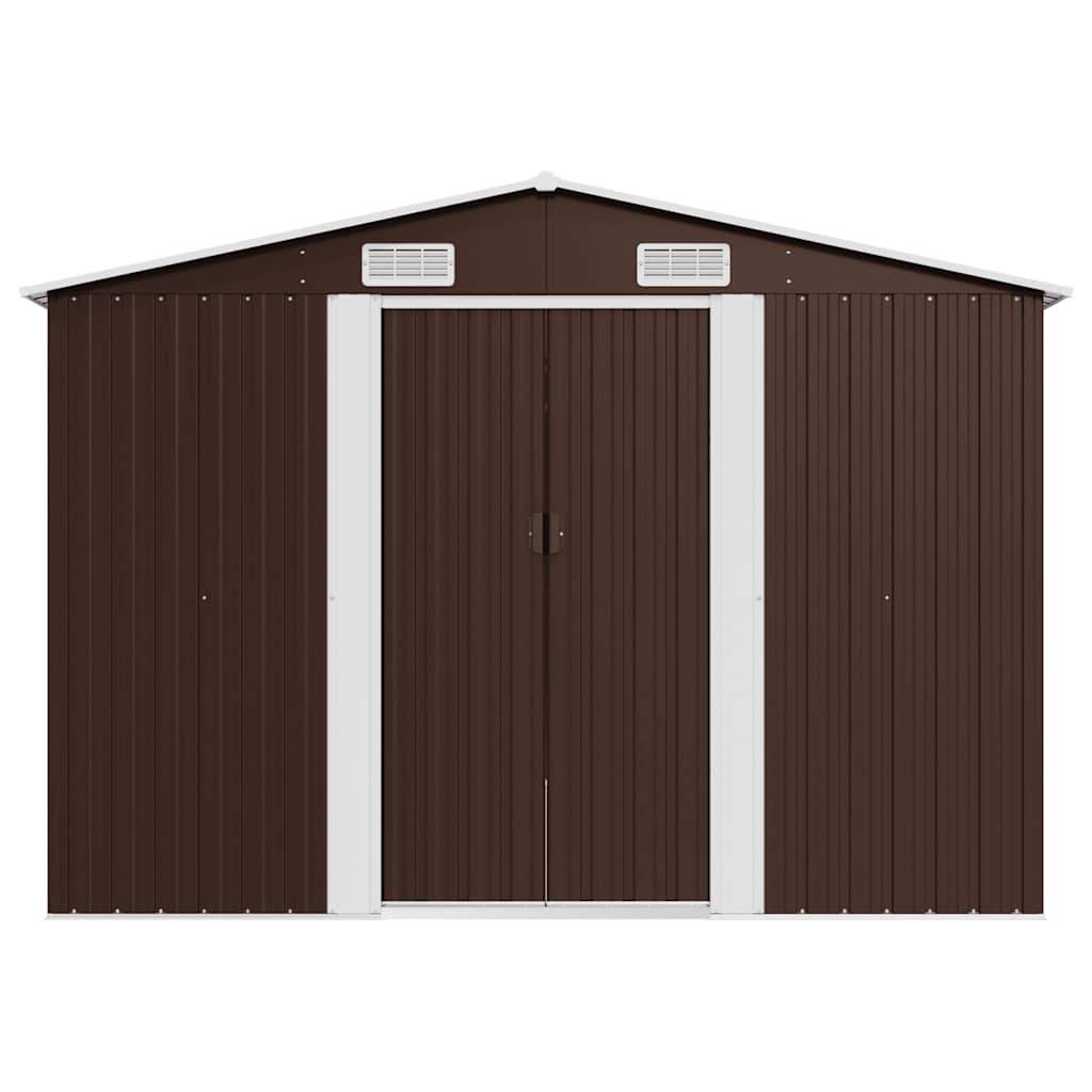 Vidaxl - Abri de jardin 257x392x181 cm Métal Marron vidaXL 143347 - Image 6