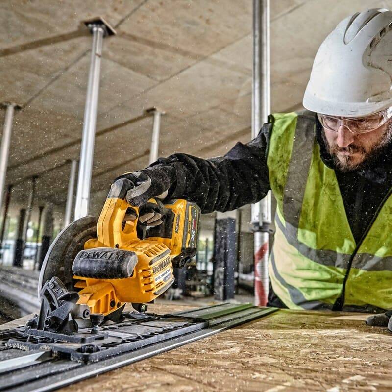 Scie circulaire 54V XR Brushless Ø190 mm (compatible rail de guidage) - DEWALT - sans batterie ni chargeur - coffret TSTAK - DCS579NT-XJ - Image 6