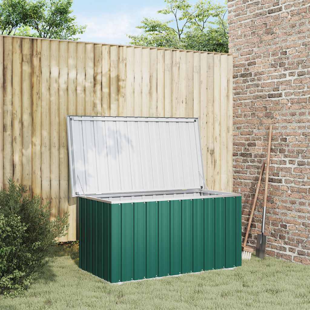 PANGIVO - Coffre de rangement acier galvanisé vert 129 x 67 x 65 cm - PANGIVO