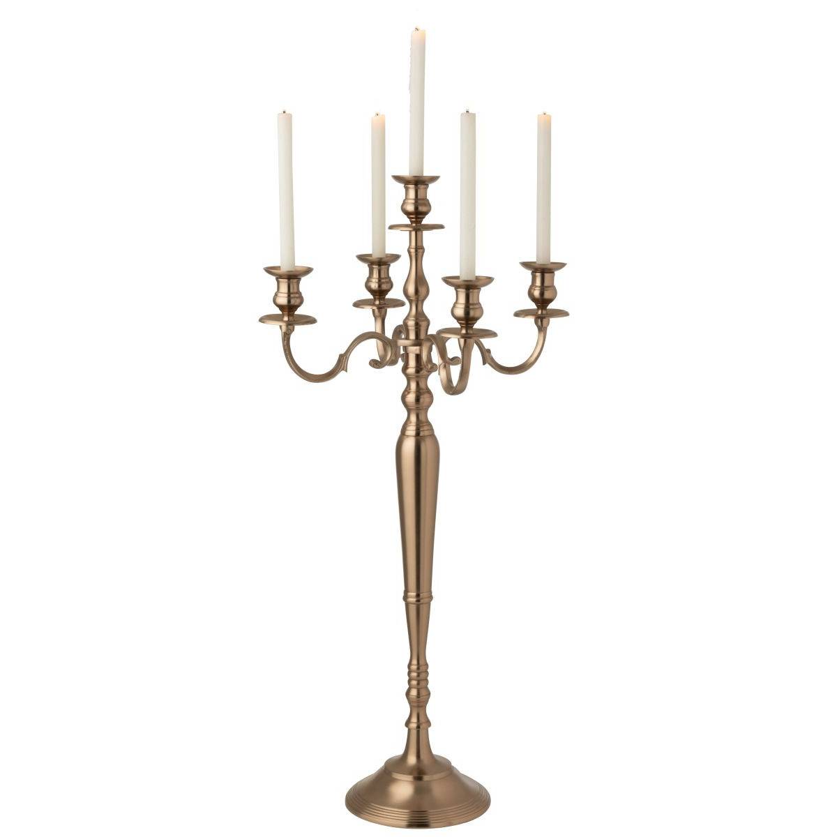 J-Line - Chandelier en Métal "Genaro" 98cm Rose Doré - Image 2