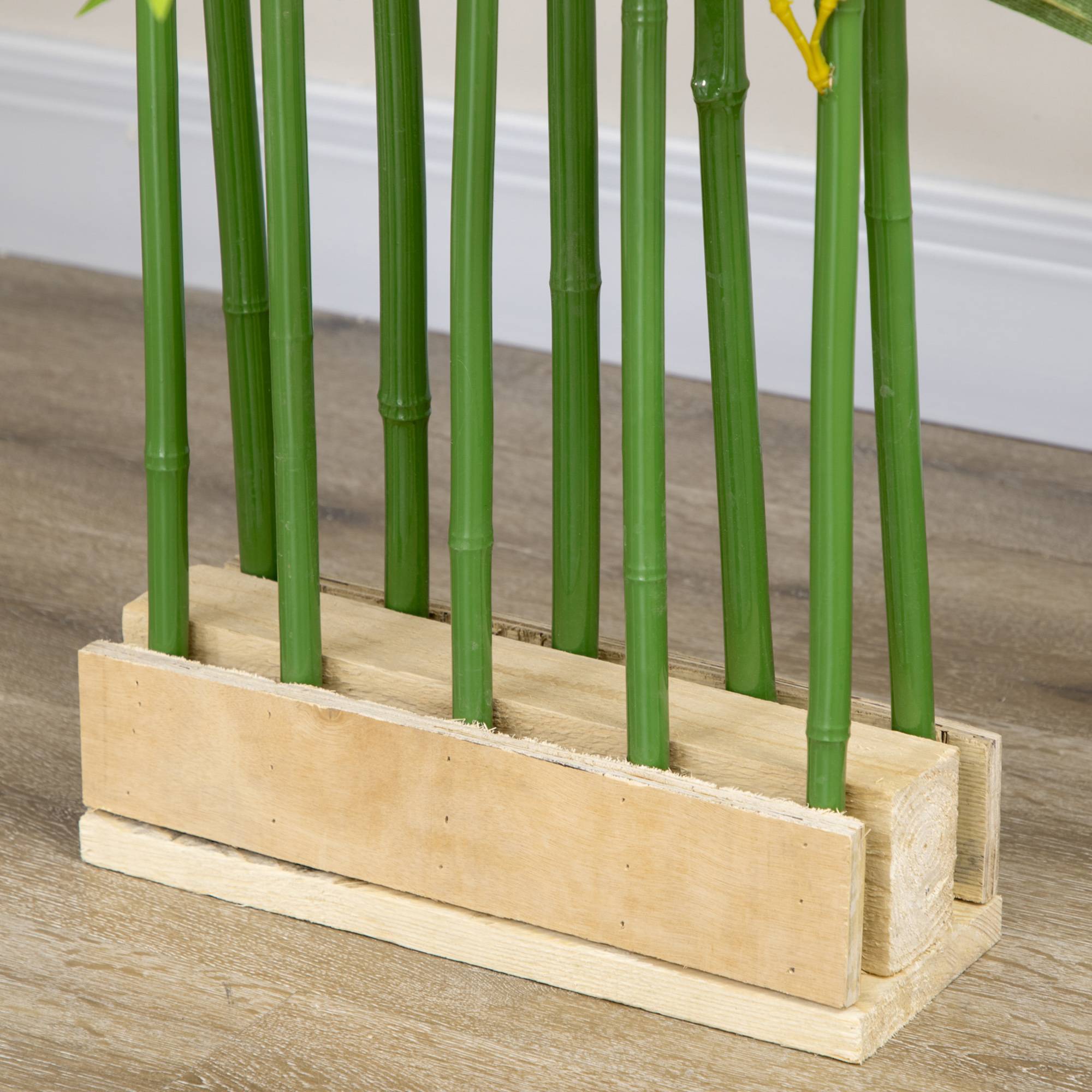 Bambou artificiel, plante artificielle décorative, aspect réaliste, facile d'entretien, pour la maison, 180 cm de haut, vert - Image 7