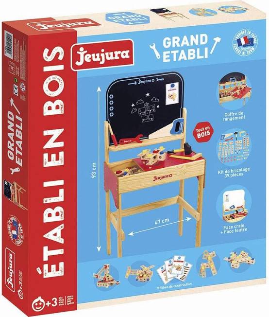 Grand établi en bois JEUJURA - 8594 - Image 3