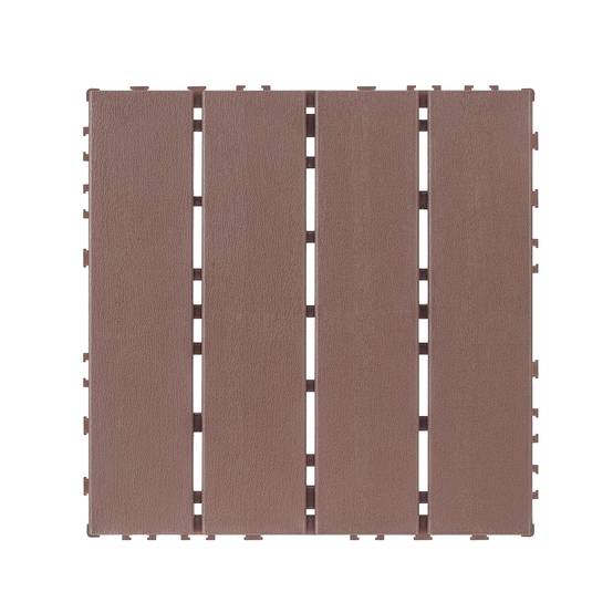 Dalles de Terrasse Clipsables PP Balcon Jardin Imperméable 30,5x30,5cm Marron Lot 44 - ComfortXL Outdoor Living - Image 3