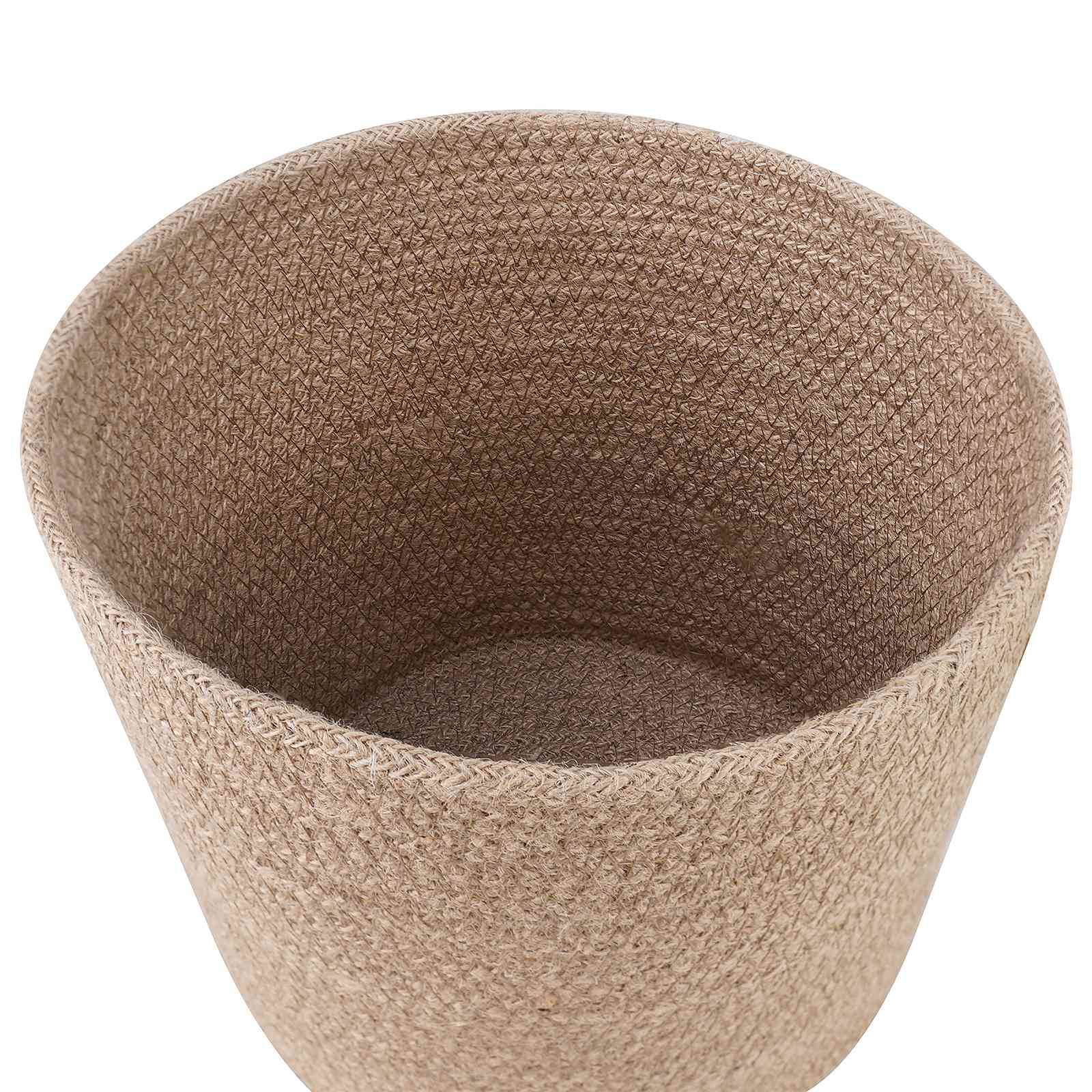 Ensemble de 2 pots à plantes jute naturel 21 x 21 x 21 cm - PANGIVO - Image 3