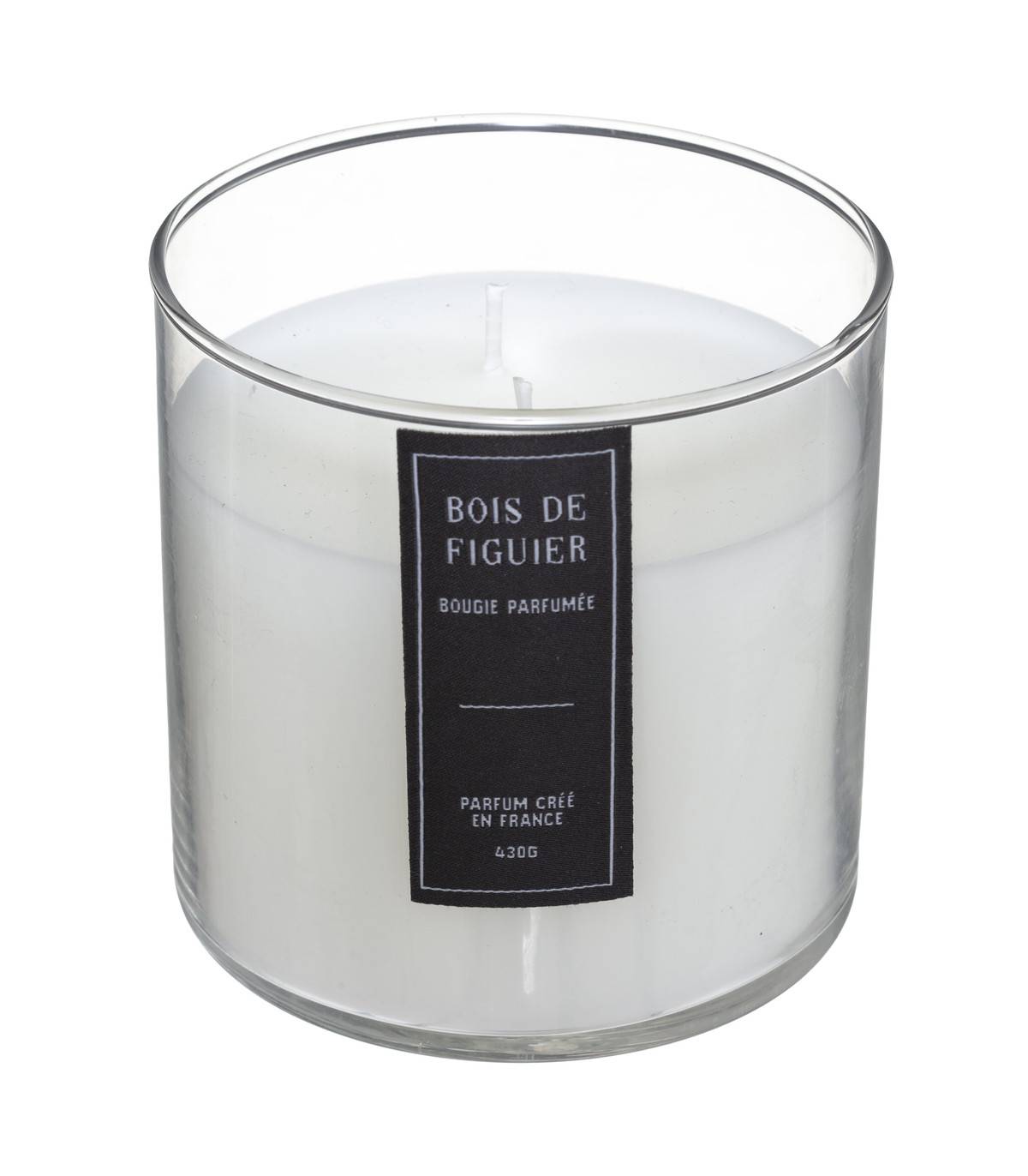Bougie Parfumée 430 G Parfum Bois de figuier Pot en verre