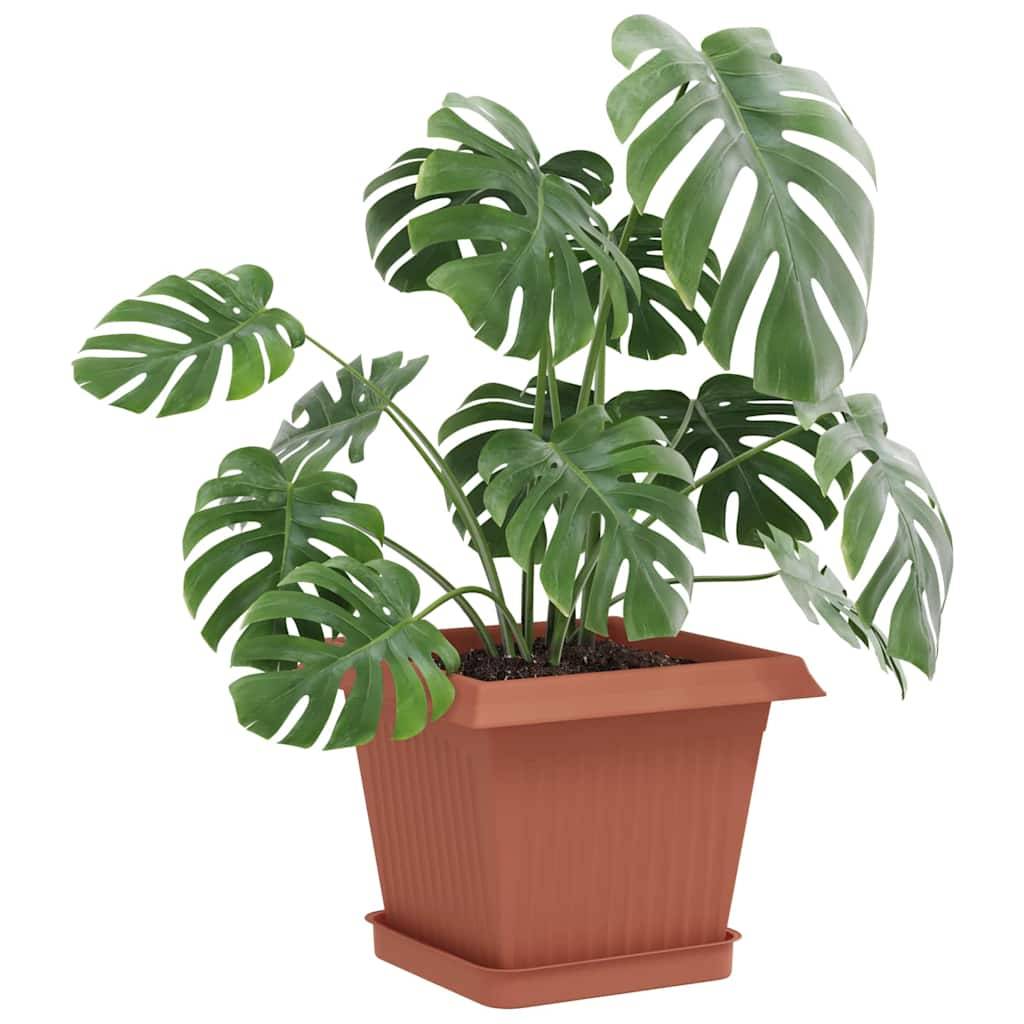 Vidaxl - Pots de plantes 24 pc Rouge brique Plastique vidaXL 3403304 - Image 4