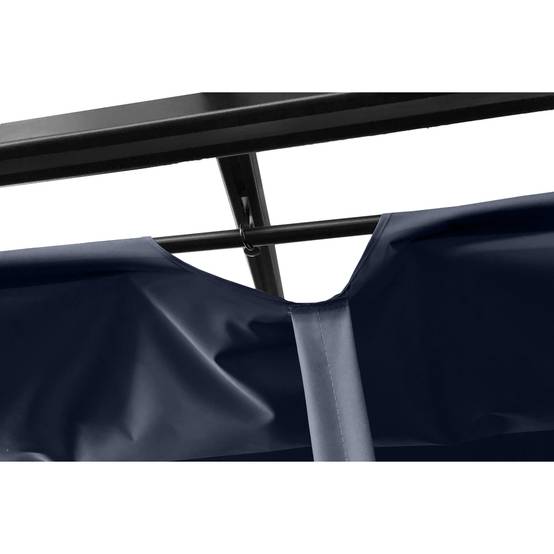 Pergola auto-portée 3 x 4 m avec toile rétractable grise NILA - Image 4