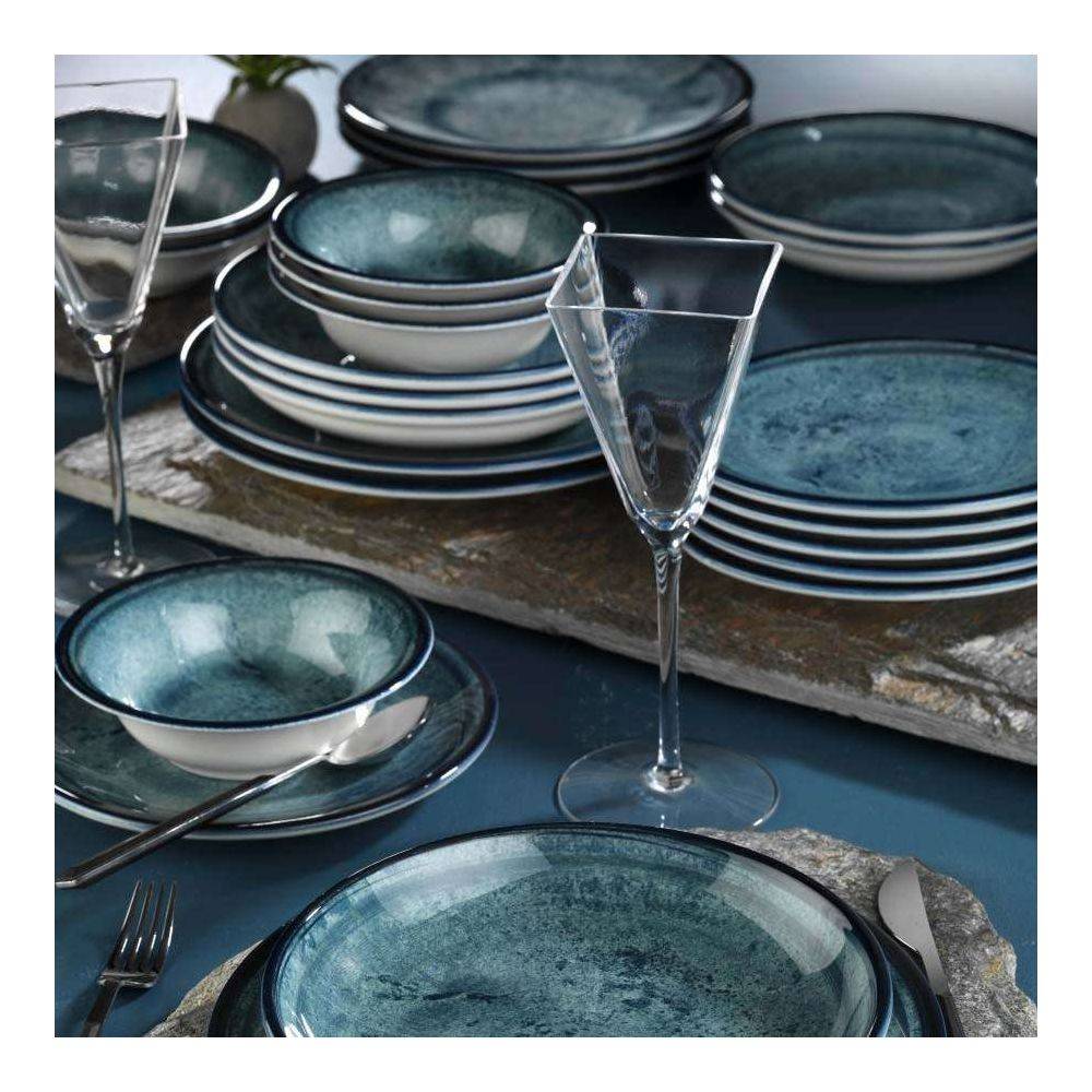Hanah Home - Service de table en nano porcelaine Marble 24 pièces - Image 2