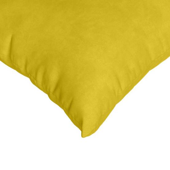 Paire de Coussins Moelleux Velours Côtelé Housse Amovible pour Canapé Salon Jaune 70x50 cm – ComfortXL Outdoor Living - Image 7