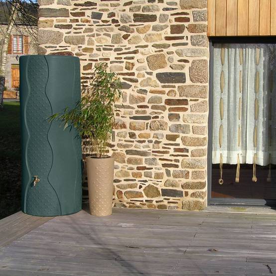 Récupérateur d'eau de pluie pour jardin Niagara 1000 L vert EMP ROTOMOULAGE - Image 2