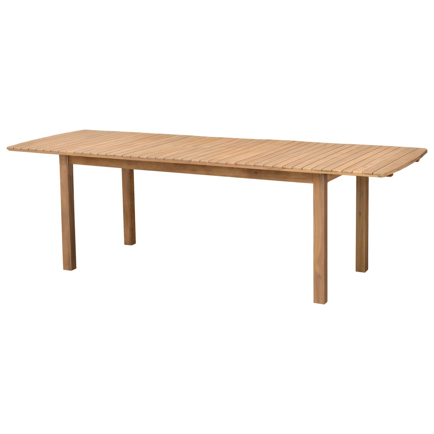 Salon de jardin extensible 180/240cm PADAR en acacia 8 places - coussins sable - HAPPY GARDEN - Image 3