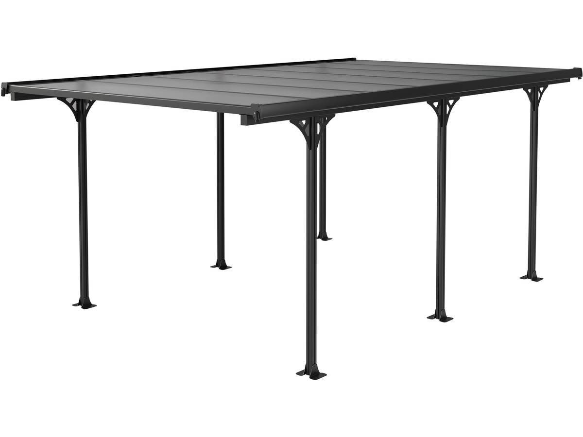 Habitat Et Jardin - Carport Voiture "denver" - 5.02 X 3.13 X 2.05 M - Transparent / Noir -habitat Et Jardin - Image 1