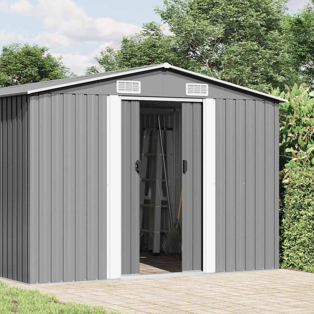 Vidaxl - Abri de jardin 257x489x181 cm Métal Gris vidaXL 143349 - Image 2