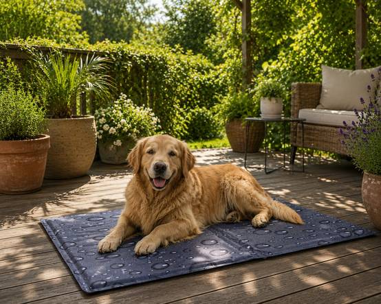 Tapis rafraîchissant pour chien 50 x 90 cm Fresk gris - Image 6