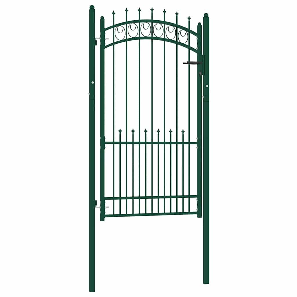 ComfortXL - Portillon d'Entrée Robuste en Acier avec Pointes pour Clôture Verte 100x175 cm – ComfortXL Outdoor Living