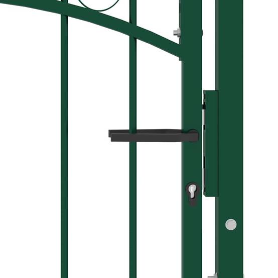 ComfortXL - Portillon d'Entrée Robuste en Acier avec Pointes pour Clôture Verte 100x175 cm – ComfortXL Outdoor Living - Image 4
