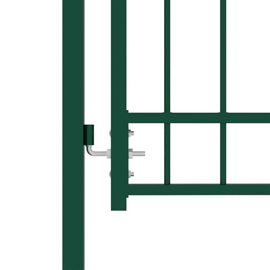 ComfortXL - Portillon d'Entrée Robuste en Acier avec Pointes pour Clôture Verte 100x175 cm – ComfortXL Outdoor Living - Image 3