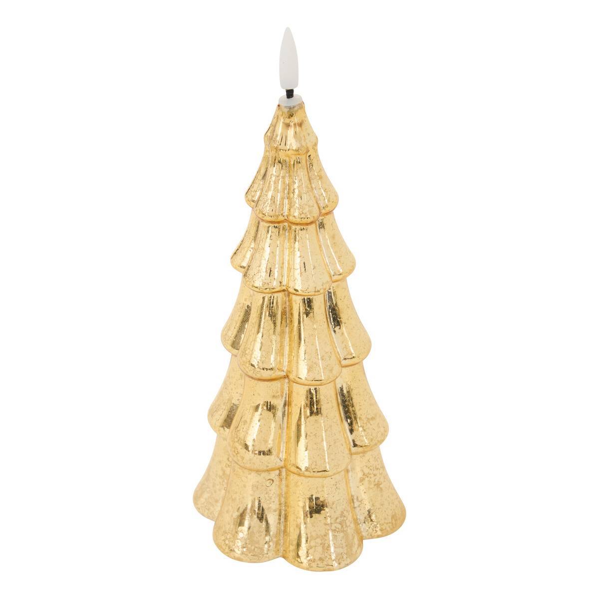Feeric Christmas - Bougie LED en verre sapin H. 23 cm - Feeric Lights & Christmas - Image 1