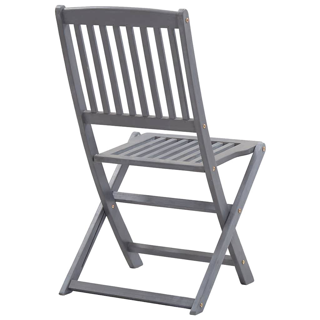 Vidaxl - Chaises pliables d'extérieur lot de 6 et coussins Bois d'acacia vidaXL 3065435 - Image 8