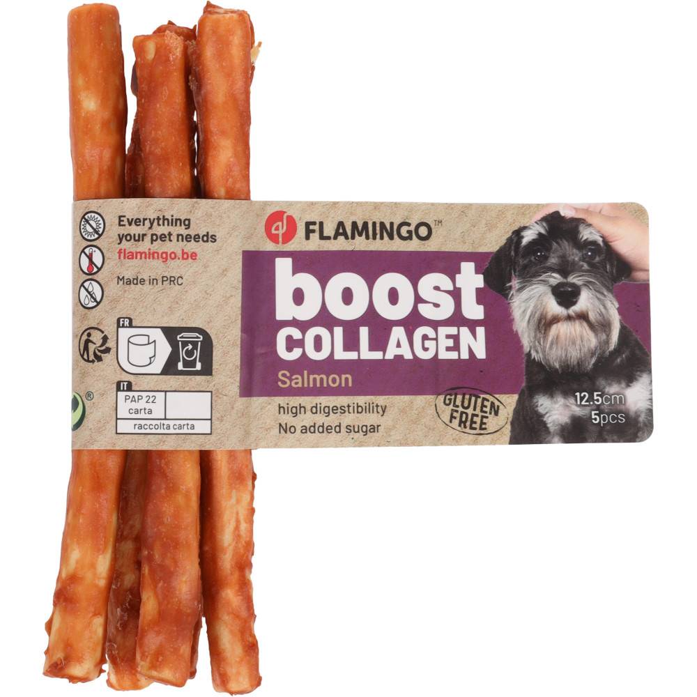 Flamingo - Flamingo - Friandises Boost Bâton avec Saumon & Collagène 35 g pour chien - Image 2