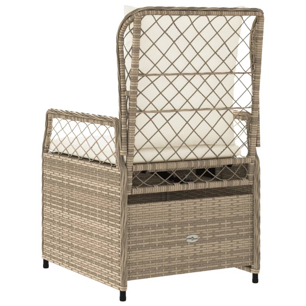 Chaise bois composite 2 places rotin beige  55 x 60 x 93 cm  - Prolenta premium  p3152.5 - Image 7