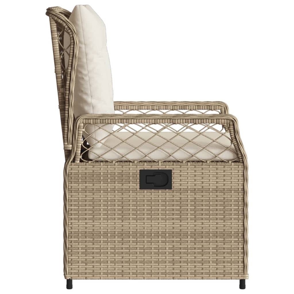 Chaise bois composite 2 places rotin beige  55 x 60 x 93 cm  - Prolenta premium  p3152.5 - Image 6