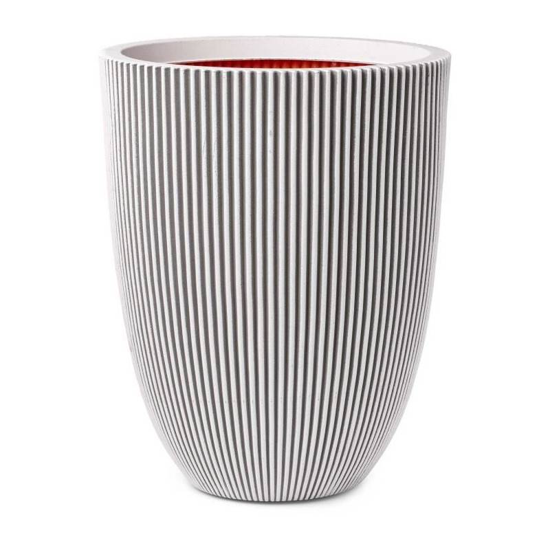 Capi - Capi Vase élégant Groove 34x46 Cm Ivoire 445498 - Image 1