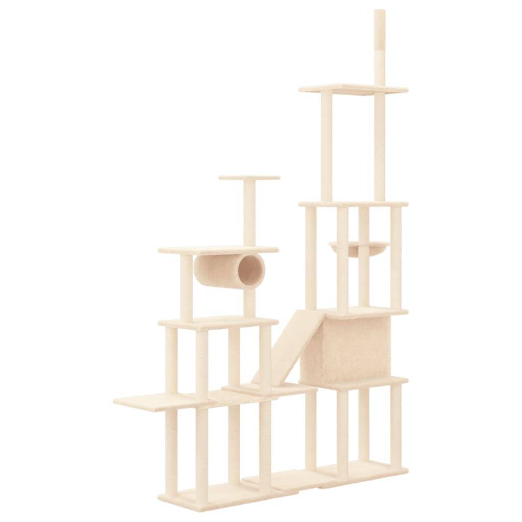 Vidaxl - Arbre à chat avec griffoirs en sisal Crème 279 cm vidaXL 171615 - Image 5