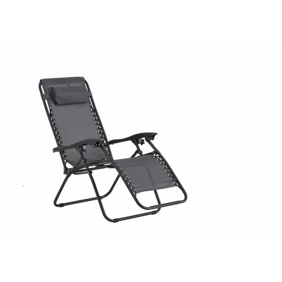 Transat inclinable noir et gris foncé MANIHI - Image 8