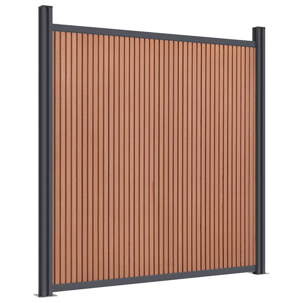 Panneau de clôture WPC marron 1564 x 186 cm - PANGIVO - Image 4