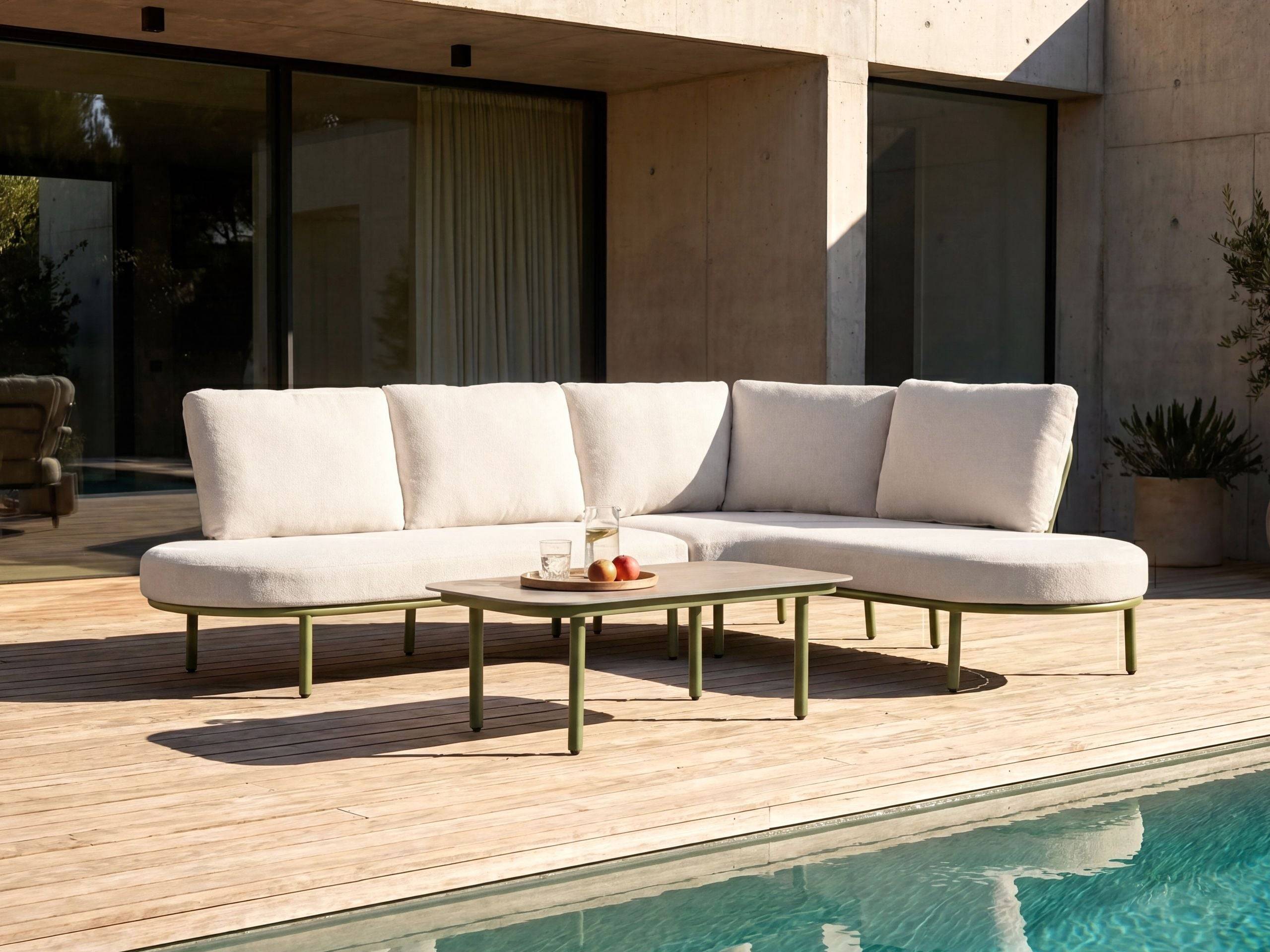 Beliani - Set de jardin, 4 Personnes Aluminium Vert POLLINA - Beliani - Image 1