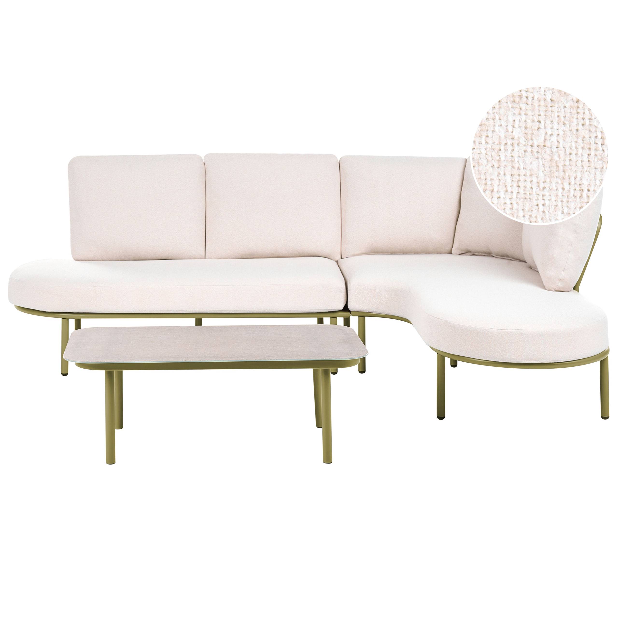 Beliani - Set de jardin, 4 Personnes Aluminium Vert POLLINA - Beliani - Image 2