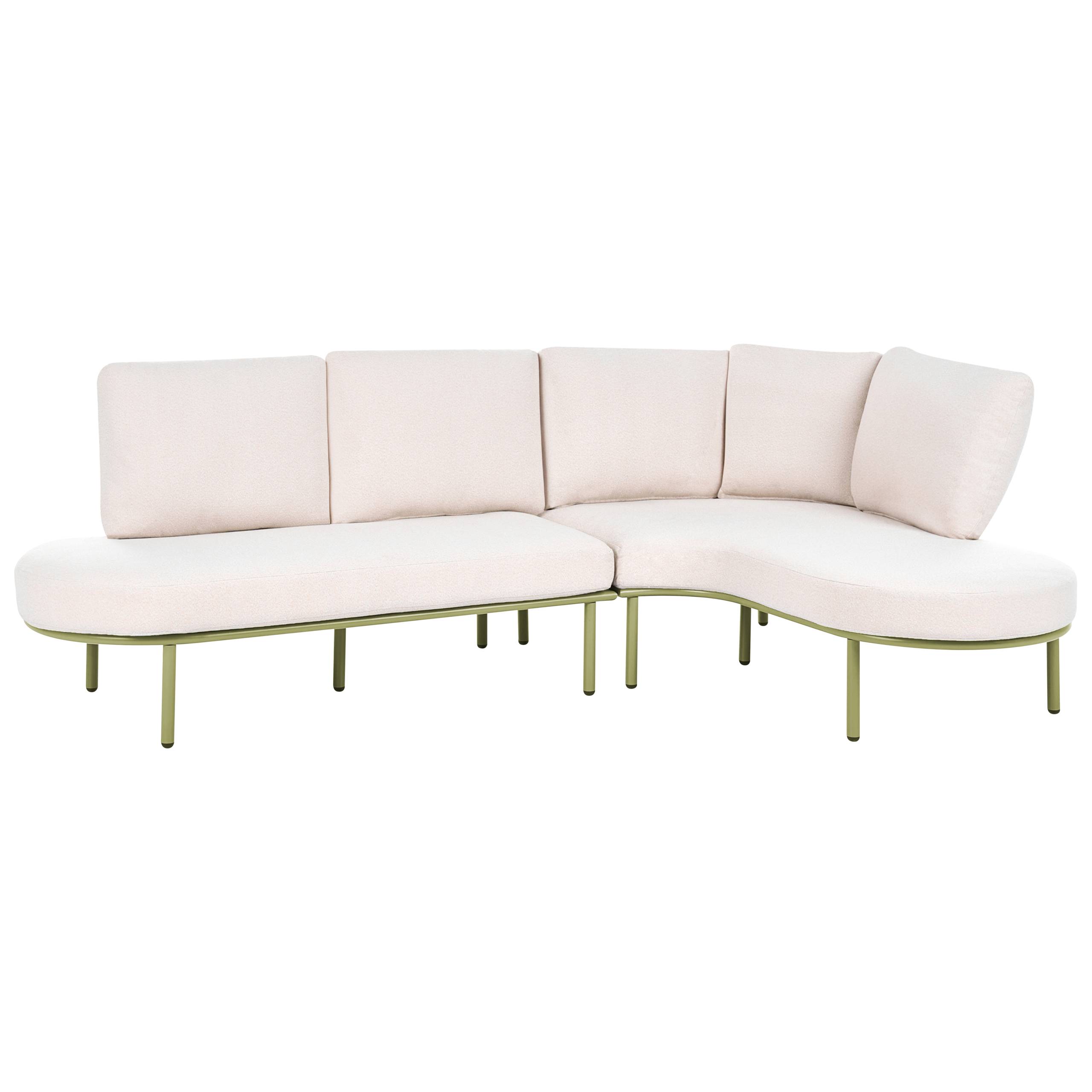 Beliani - Set de jardin, 4 Personnes Aluminium Vert POLLINA - Beliani - Image 6